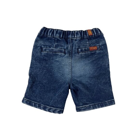 Seven For All Mankind Baby Boys Luxe Sport Knit Denim Shorts - Picture 3 of 3